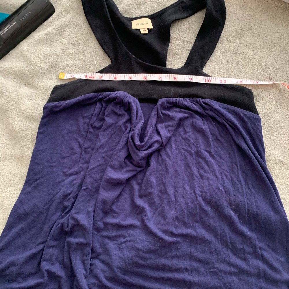 Ella Moss top black/ blue S - Picture 2 of 5